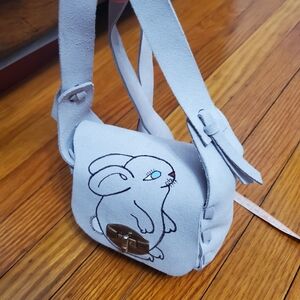 Gray Bunny Kids Shoulder Bag